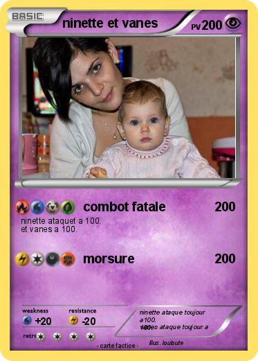 Pokemon ninette et vanes