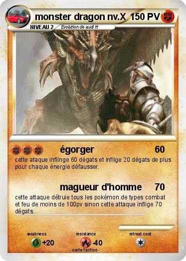 Pokemon monster dragon nv.X
