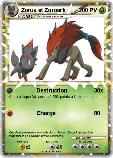 Pokemon Zorua et Zoroark