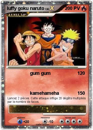Pokemon luffy goku naruto