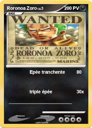 Pokemon Roronoa Zoro