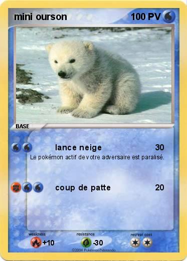 Pokemon mini ourson