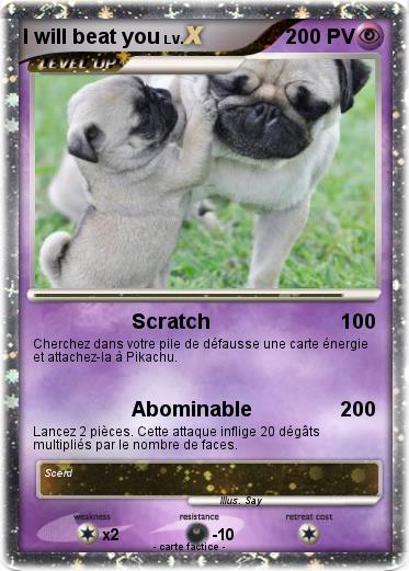 Pokemon I will beat you