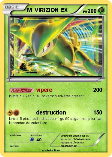 Pokemon M  VIRIZION EX