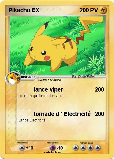 Pokemon Pikachu EX