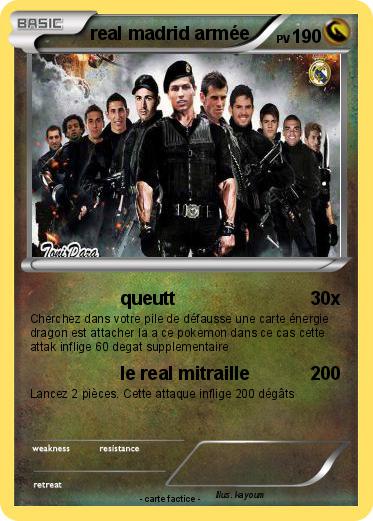 Pokemon real madrid armée