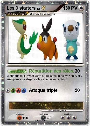 Pokemon Les 3 starters