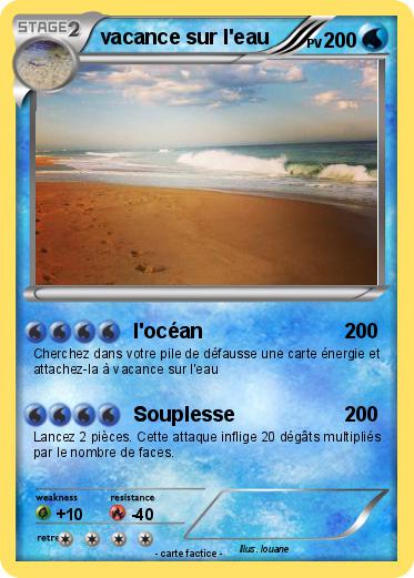 Pokemon vacance sur l'eau