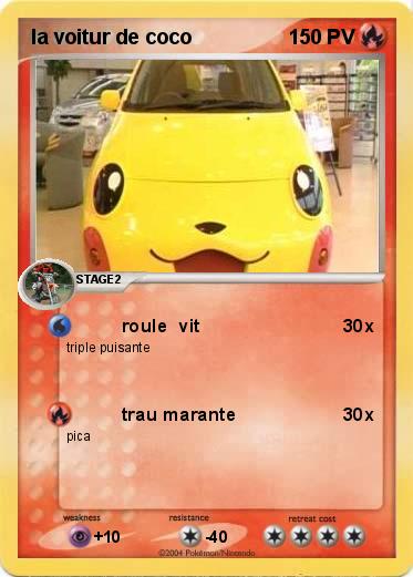 Pokemon la voitur de coco