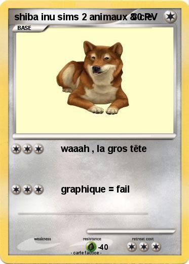 Pokemon shiba inu sims 2 animaux & cie