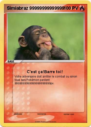 Pokemon Simiabraz 99999999999999