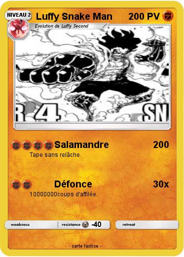 Pokemon Luffy Snake Man