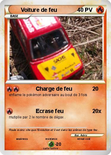 Pokemon Voiture de feu