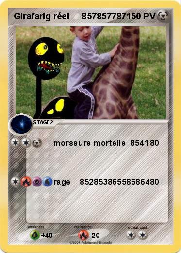 Pokemon Girafarig réel     857857787