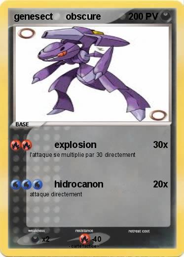 Pokemon genesect     obscure