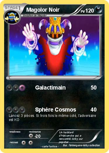 Pokemon Magolor Noir