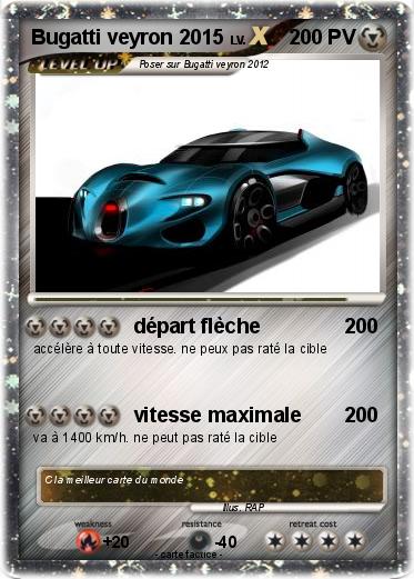 Pokemon Bugatti veyron 2015