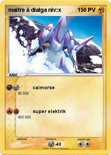 Pokemon maitre à dialga niv:x