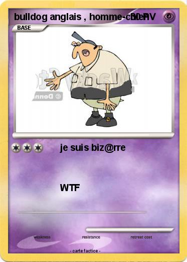 Pokemon bulldog anglais , homme-chien