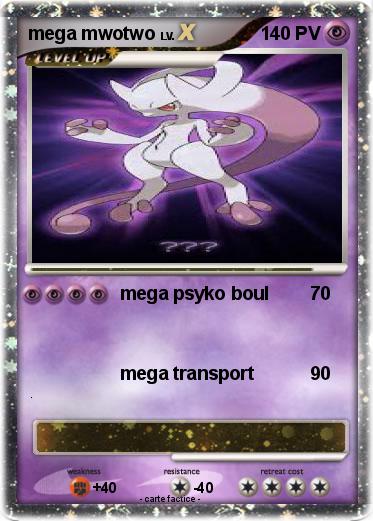 Pokemon mega mwotwo