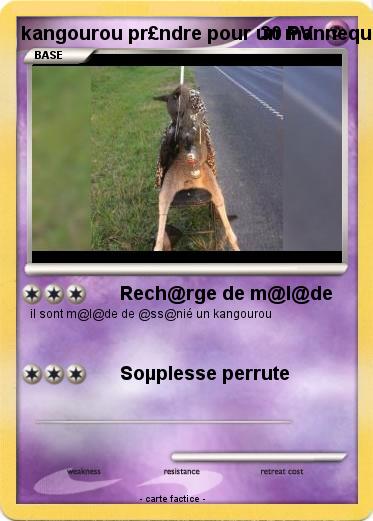 Pokemon kangourou pr£ndre pour un mannequin