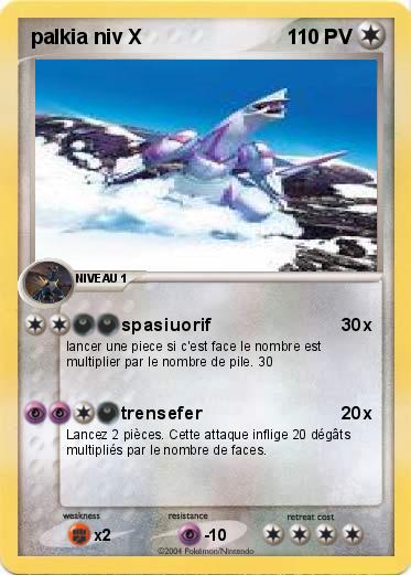 Pokemon palkia niv X