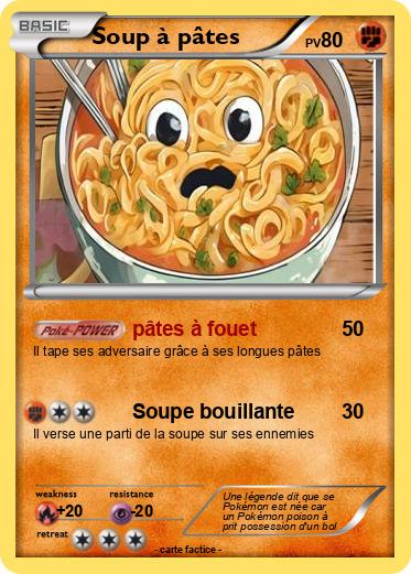 Pokemon Soup à pâtes