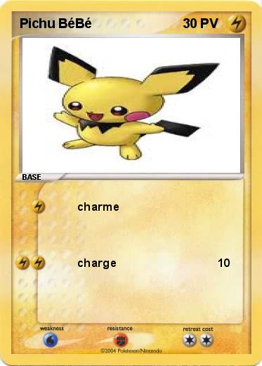 Pokemon Pichu BéBé