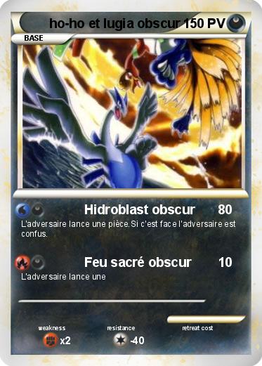 Pokemon ho-ho et lugia obscur
