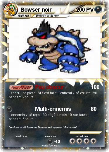 Pokemon Bowser noir