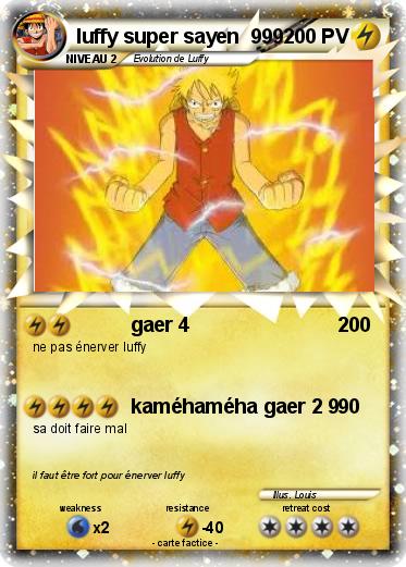 Pokemon luffy super sayen  999