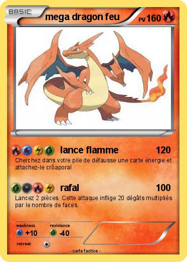 Pokemon mega dragon feu