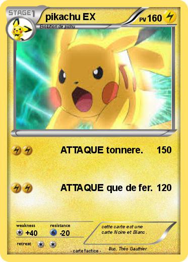 Pokemon pikachu EX
