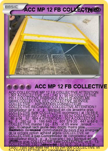 Pokemon ACC MP 12 FB COLLECTIVE
