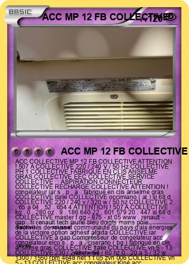 Pokemon ACC MP 12 FB COLLECTIVE