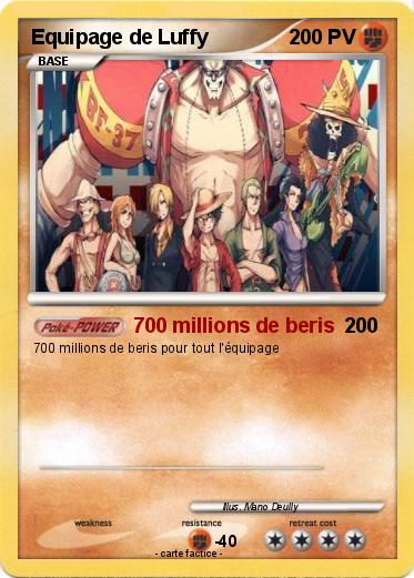 Pokemon Equipage de Luffy