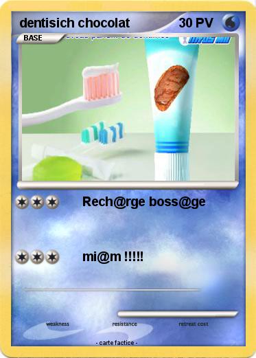 Pokemon dentisich chocolat