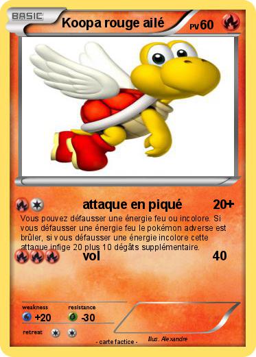 Pokemon Koopa rouge ailé