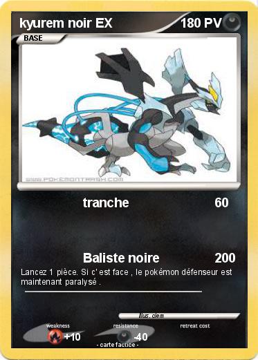 Pokemon kyurem noir EX