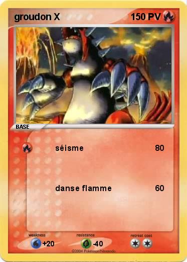 Pokemon groudon X