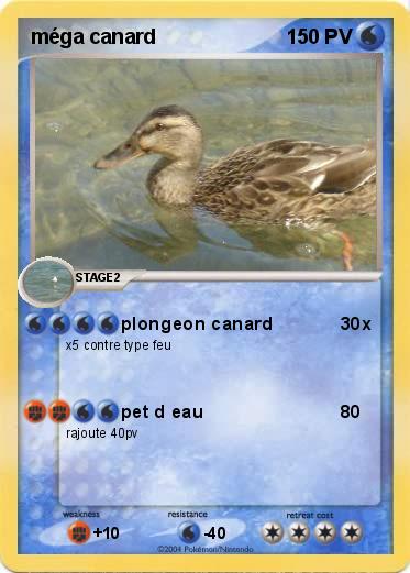 Pokemon méga canard