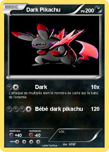 Pokemon Dark Pikachu