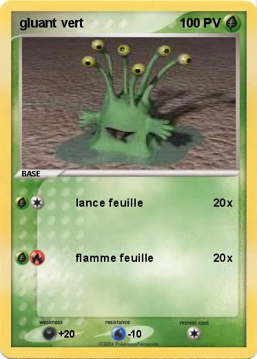 Pokemon gluant vert