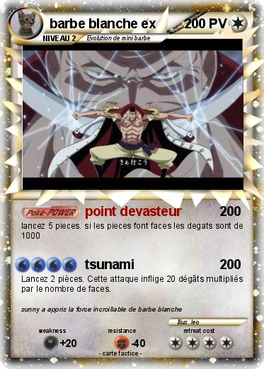 Pokemon barbe blanche ex