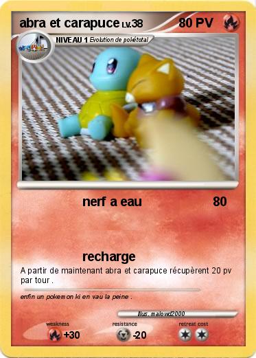 Pokemon abra et carapuce