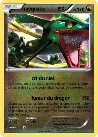 Pokemon rayquaza          EX