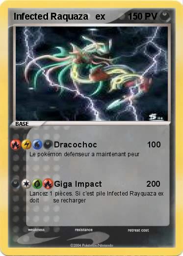 Pokemon Infected Raquaza   ex
