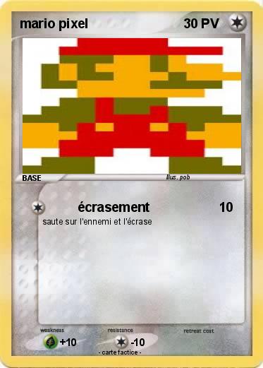 Pokemon mario pixel