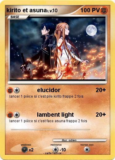 Pokemon kirito et asuna