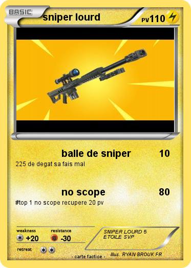 Pokemon sniper lourd